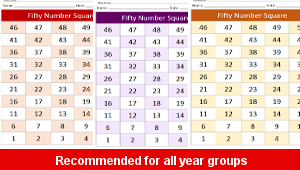 Fifty Number Squares