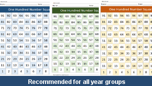 One Hundred Number Squares