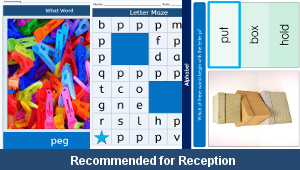 Alphabet Maze Letter p