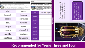 ks2_english_vocabulary_conjunctions_story_characters_top